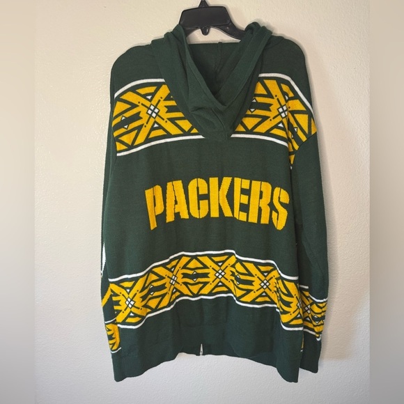 NFL Apparel Green Bay Packers Klew Big Logo Full-Zip Hoodie - Picture 10 of 11
